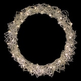 thumbnail of 40 LED Hängekranz / Tischkranz Metall Ø30cm warmweiß