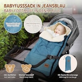 thumbnail of Babyfußsack 94x48x10 cm Jeans-Blau aus Polyester Joyz
