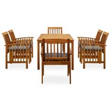 thumbnail of Helloshop26 - Conjunto de comedor de jardín de 7 piezas con cojines de acacia maciza 02_0014804