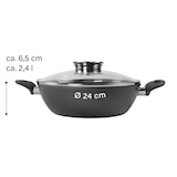 thumbnail of STONELINE® CERAMIC Servierpfanne 24 cm, Keramik-Beschichtung, mit Aroma-Glasdeckel, Induktion
