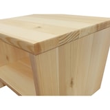 thumbnail of Nachttisch Kiefer massiv modernes kubisches Nachtkästchen in offener Form 90.20-K5