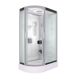 thumbnail of Duschkabine Komplettdusche Fertigdusche Dusche D60-70M0L-EC 120x80 cm mit 2K Scheiben Versiegelung