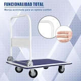 thumbnail of Carro DASCK Plataforma de Carga Plegable con Ruedas – 150 kg – Acero Reforzado – Compacto y Robusto – Azul/Blanco