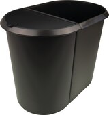 thumbnail of helit System Papierkorb 20+9L - schwarz
