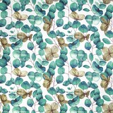 thumbnail of Home Fashion, Eucalyptus Leaves, Cocktail-Servietten aufgefaltetes Maß 25 cm x 25 cm, im Viertelfalz, 20 Stück pro Pack, 12 Pack pro Karton