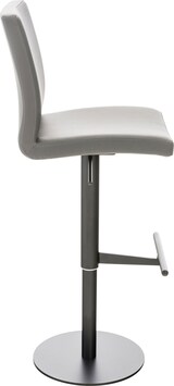 thumbnail of CHEFGASTRO 2er Set Barhocker CANNES Kunstleder Schwarz HxBxT 93x40x49cm Kunstleder Grau Barstuhl