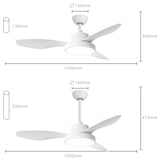 thumbnail of SPC Conforto DC Lite 2 – Ventilador de techo, gran luz regulable, motor DC 42W ultrasilencioso, Ø120 cm, WiFi y mando a distancia