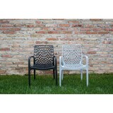 thumbnail of Grand Soleil Sedia impilabile da esterno Gruvyer, polipropilene highmop, 56.5 x 55 x 81 cm, antracite