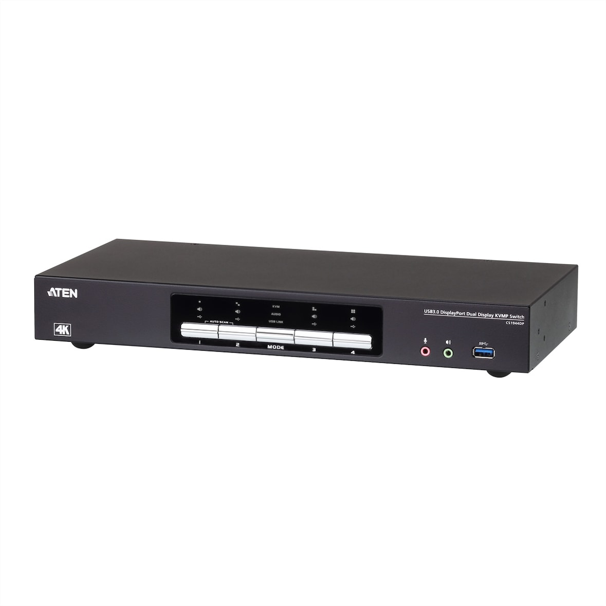 ATEN CS1944DP 4-Port USB 3.0 4K DP KVM, DUAL View