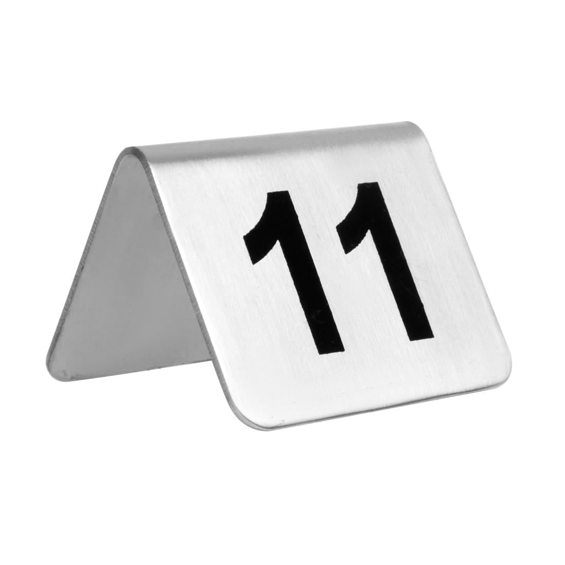 Lot de numéros de table en acier inoxydable 11-20 | Olympia - U047