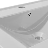 thumbnail of vidaXL Wastafel met overloop 60x46x16 cm keramiek zilverkleurig