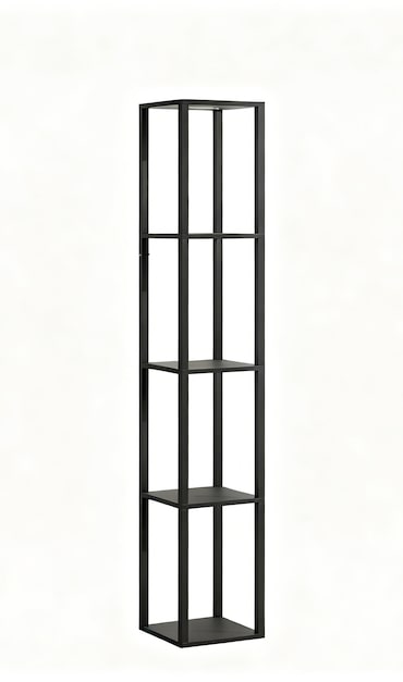 COSTWAY Lampada da Terra con Ripiani 162 cm, Scaffale Espositivo a 4 Livelli con Luci LED Regolabili e Interruttore a Pedale