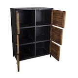 thumbnail of Meuble avec casiers bois ciré 80 x 40 x 112