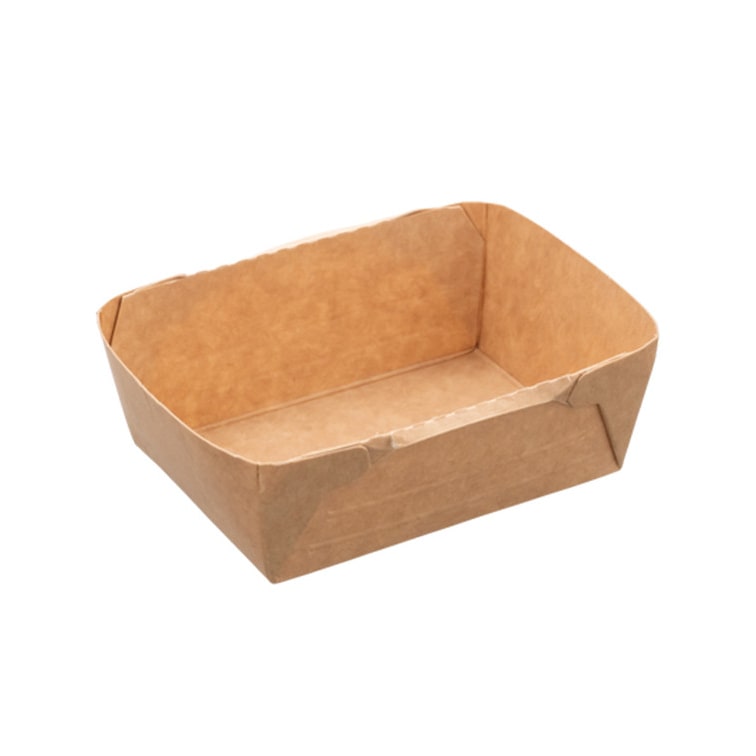 MONOUSO - Deli2Go Schalen aus Kraftpapier 125ml 10,8x8,2x3,5cm (125 Stück)