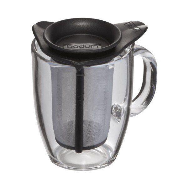 BODUM mug et filtre - verre et nylon - 0.35L