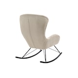 thumbnail of SalesFever Schaukelstuhl | Bezug Lammfelloptik | B 70 x T 94 x H 102 cm | Beige
