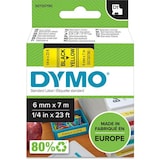 thumbnail of DYMO D1 - Etiquetas standard - preto sobre amarelo - 6mm x 7m