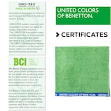 thumbnail of Benetton - Handdoek 90x160cm 380gsm 100% katoen velours groene regenboog