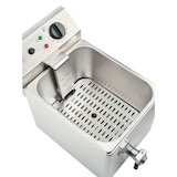 thumbnail of METRO Professional Cuocipasta elettrico GNC1008, acciaio inox, 47 x 55 x 38 cm, 4 cestelli, 3150 W, temp. fino a 110°C, filtro scarico, 8 L, argento
