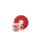 thumbnail of Excelsa set de 6 tasses à café avec soucoupes Kimono porcelaine 7 cl multicolore