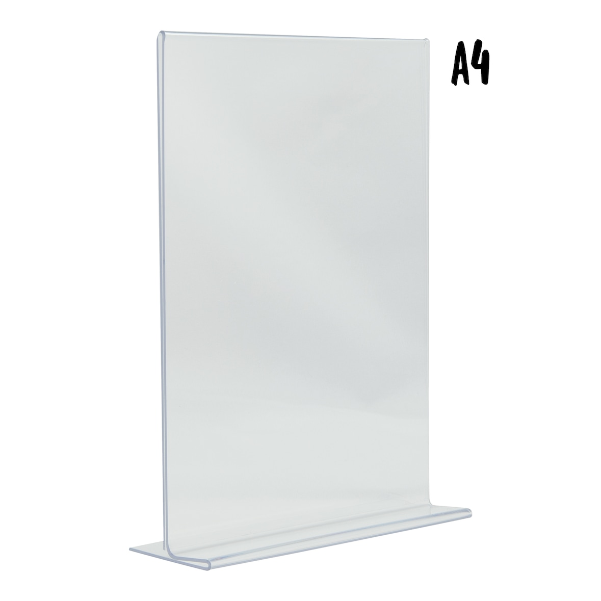 Securit® Porte-affiche Transparent – A4 – Vertical – Double Face – Acrylique Léger – Pour Comptoirs, Hôtels, Bars et Événements Horeca