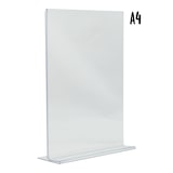 thumbnail of Securit® Porte-affiche Transparent – A4 – Vertical – Double Face – Acrylique Léger – Pour Comptoirs, Hôtels, Bars et Événements Horeca