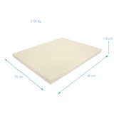 thumbnail of Intirilife Pizzastein in Beige - 38 x 30 x 1.5 cm - Backstein Rechteckig für Ofen und Grill zum Backen von Pizza Flammkuchen Brot