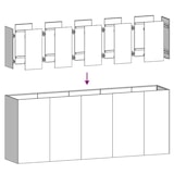thumbnail of vidaXL Pflanzkübel Anthrazit 200x40x80 cm Kaltgewalzter Stahl