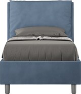 thumbnail of Letto Singolo contenitore imbottito 80x200 microfibra blu Antea