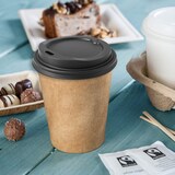 thumbnail of BIOZOYG 50 Stück Einwegdeckel Ø 80mm, schwarz  CPLA Bio Plastikdeckel Kaffeedeckel kompostierbar, biologisch abbaubar, umweltfreundlich