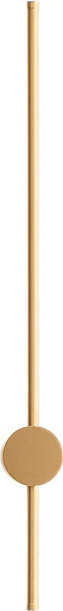Aplique LED Enila 20W 1150lm 3000K, regulável por trailing edge e botão de pressão, dourado escovado, design moderno Gealuce