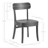 thumbnail of Pack de 2 chaises Nala couleur Noyer, Bois Massif