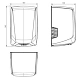 thumbnail of Jofel - Secamanos Óptico de Alto Rendimiento (505 Km/h) Bajo Consumo 1200W, Rápido 10seg. Modelo Power+ Acero Inoxidable Resistente, AA57500 Satinado