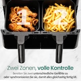 thumbnail of Emerio Dubbele Heteluchtfriteuse 2600W - 2x3.6L - Dual zone - Digitaal display - 50-200ºC - Timer - Sync Function - Zwart AF-130376.1