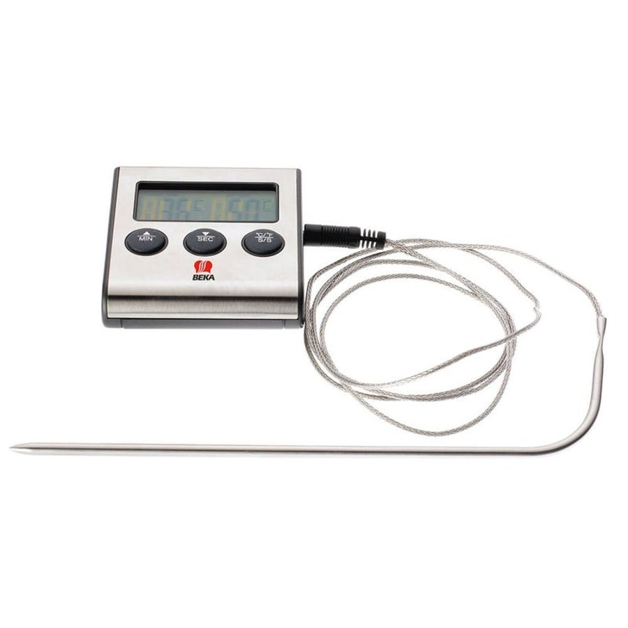 BEKA Exacto Thermometer Timer mit Sonde - Schwarz Kunststoff