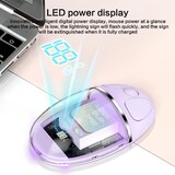 thumbnail of Souris Sans Fil 2.4G Bluetooth 5.0 LED Ergonomique Rechargeable Compacte Violet YONIS