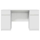 thumbnail of vidaXL Schreibtisch mit Schubladen Weiß 140 x 49 x 76 cm Holzwerkstoff
