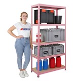 thumbnail of PROREGAL Schwerlastregal PINK LADY, HxBxT 180x90x40cm, Fachlast 175kg, 5 Ebenen, Pink, Kellerregal, Steckregal, Garagenregal, Lagerregal