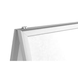 thumbnail of ALLboards Doppelseitige Werbetafel, Kundenstopper, Größe: B2, in einem silbernen Aluminiumrahmen, abschließbar