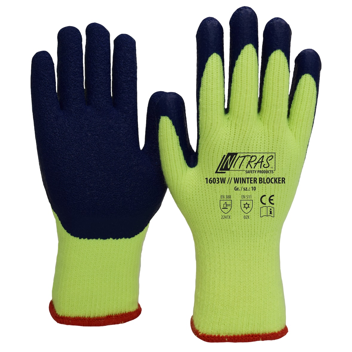 Nitras Winterblocker Handschuh Größe 10/L, 12 Paar