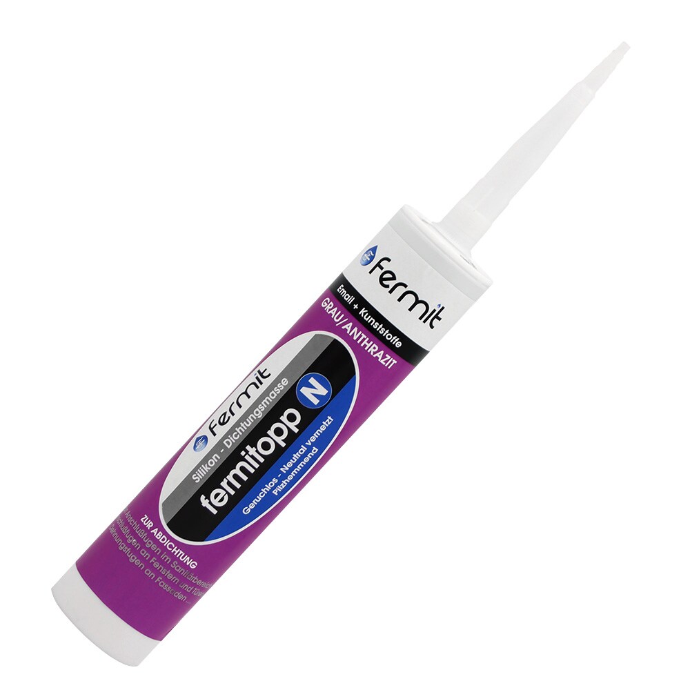 Fermitopp N Neutral vernetzender Silikon-Fugendichtstoff 280 ml Kartusche grau-anthrazit