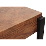 thumbnail of TV-Rack HWC-L53, Fernsehtisch Lowboard TV-Tisch, Metall 42x120x44cm ~ dunkle Wildeiche