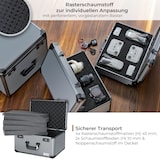 thumbnail of HMF 14412-02 Alu Fotokoffer, Miniaturenkoffer mit Rasterschaumstoff, 46 x 33 x 26 cm