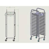 thumbnail of Skyrainbow Tablettwagen, 30x GN1/1