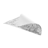 thumbnail of Garcia de Pou 1000 Unités - Papier Ingraissable Fast Food 'Parole' 35+20 G/M2 28X34 Cm Argente Parchemin + Aluminium