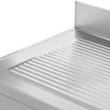 thumbnail of Royal Catering - Royal Catering RCGS-1B100D6 Évier 1 bac de 400 x 400 x 250 mm avec étagère supplémentaire en acier inoxydable