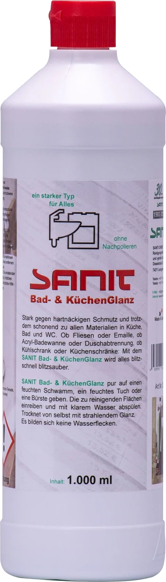 SANIT Bad- & Küchenglanz 1 Liter