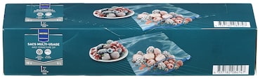 METRO Professional Bolsas de congelación, 40 x 27.5 cm, 5 L, con cierre hermético, 10 unidades