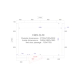 thumbnail of Chefgastro Kühl- und Frierzelle - 120mm BxTxH 2700x2100x2200mm