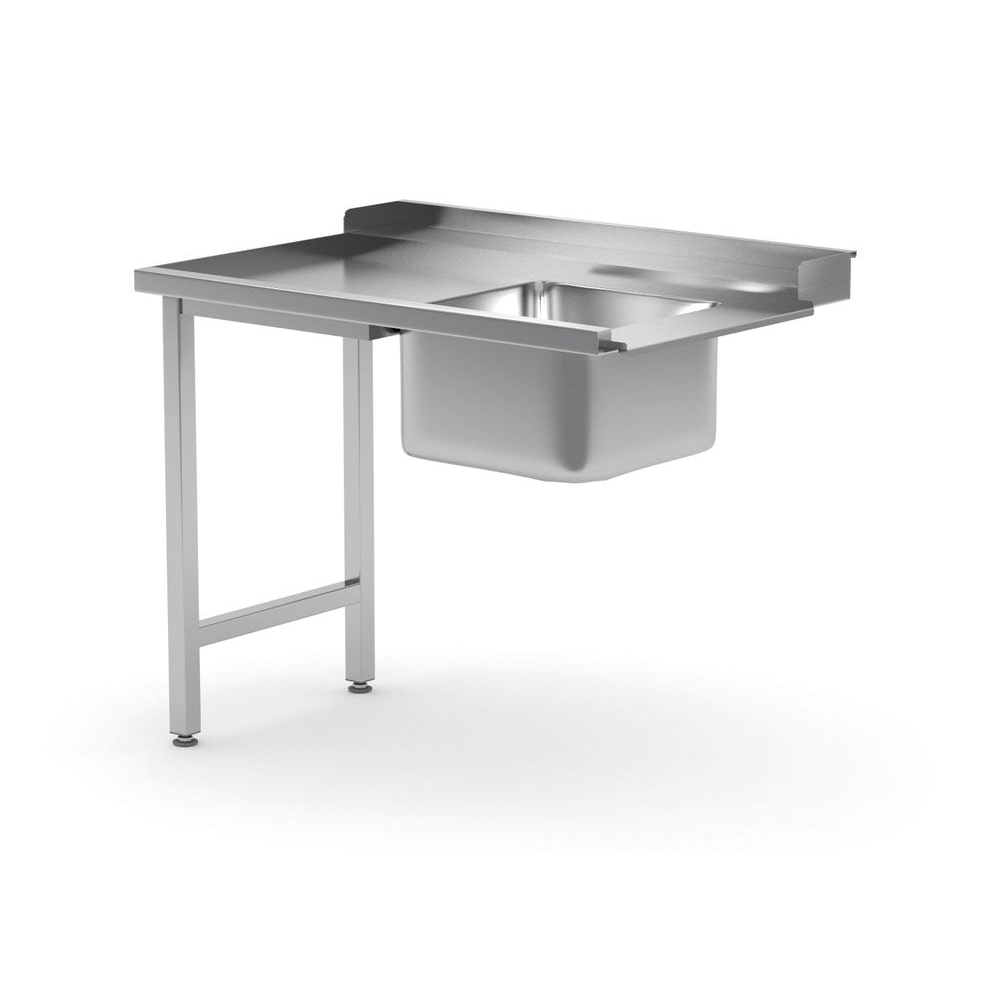 Spoeltafel voor vaatwassers, HENDI, rechterzijde, 1200x700x(H)850mm